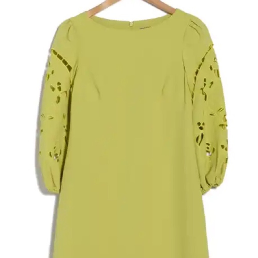Eyelet Sleeve Crepe Shift Dress
Vince Camuto